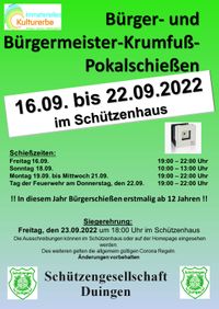 2022 Plakat B�rgerschie�en